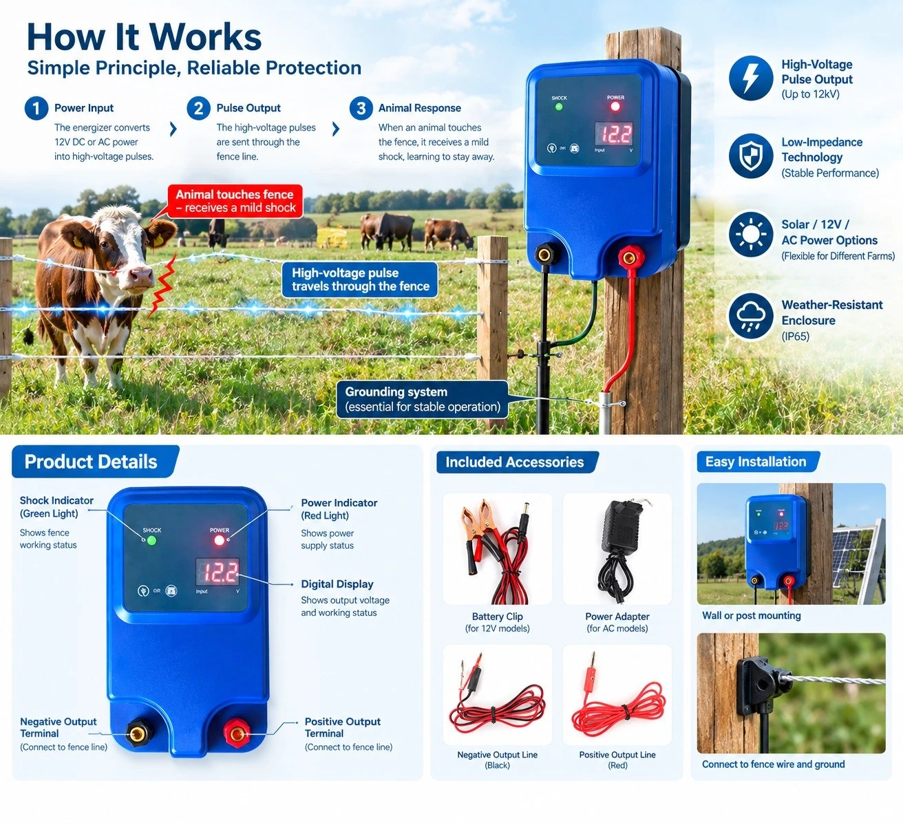 How To Choose A 10KM Electric Fence Energizer How To Choose A 10KM Electric Fence Energizer